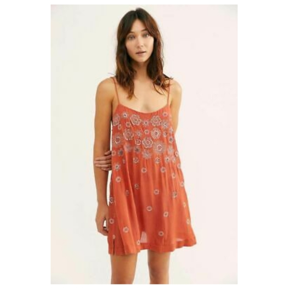 NWT Free People Azealia embellished slip